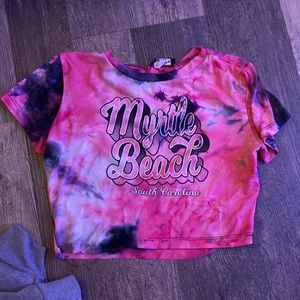 Cropped myrtle beach t-shirt